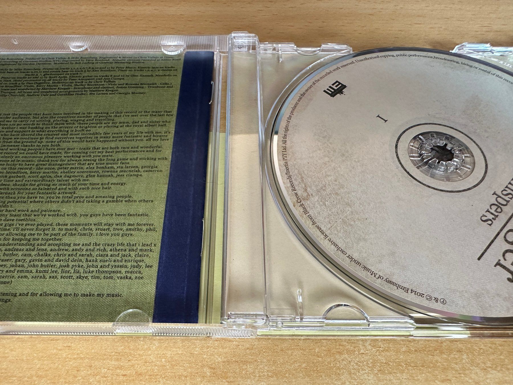 CD: Passenger – Whispers I – Usato da Rikon im Tösstal venduto da Alpenmutz 2