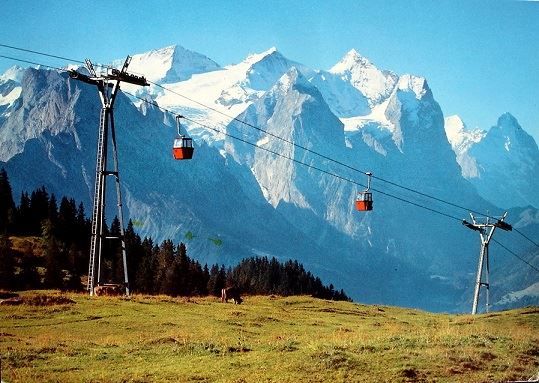 Cartoline postali: MEIRINGEN-HASLIBERG-BAHN Gondelbahn – Usato da Jona venduto da philajona