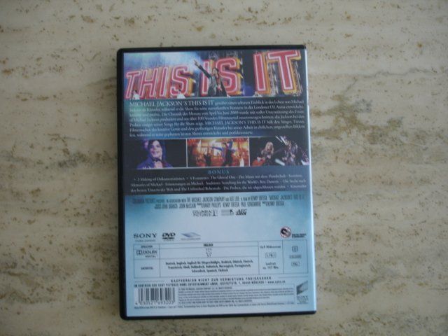 Tutti i DVDs: Michael Jackson DVD – Usato da RAMLINSBURG venduto da AUDITT1999 1