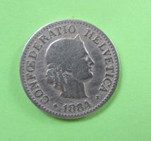 10 Rappen Münze 1884