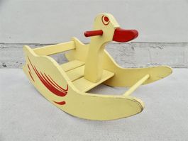 seltene Schaukelente Wisa Gloria Holz Schaukel Ente