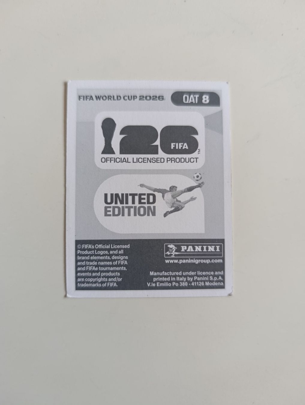 Panini Carte collezionabili: Panini World Cup 2026 QAT 8 – Nuovo (secondo la descrizione) da Lavey-Village venduto da pas_7xd2 1