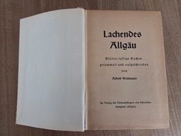 Lachendes Allgäu, Alfred Weinauer, 1957, Vintage, lustig