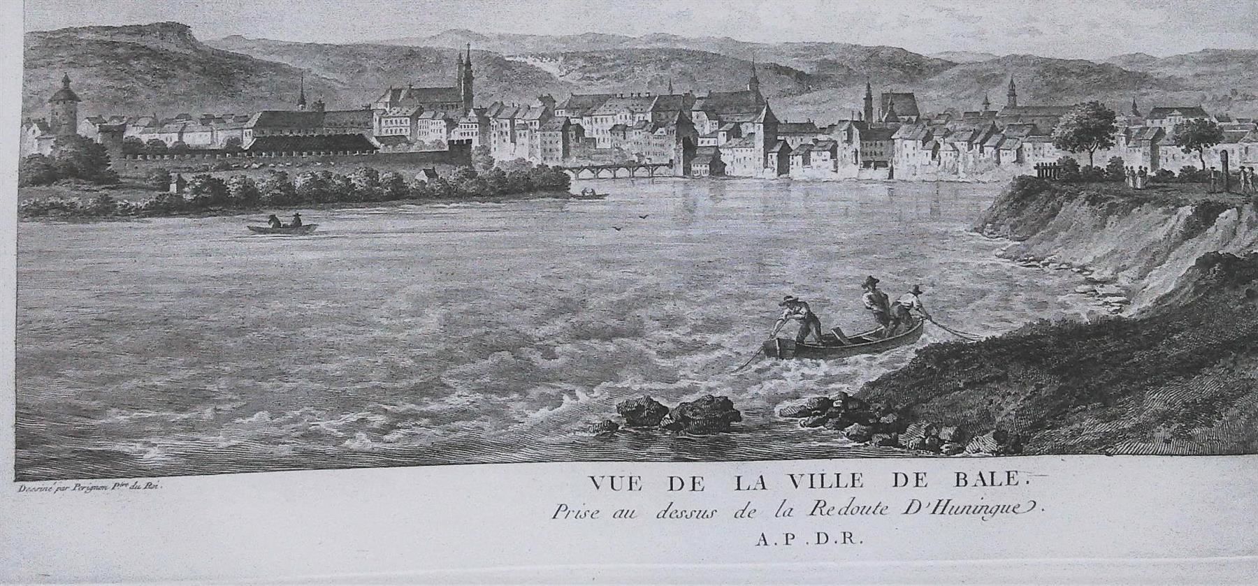 Incisioni: Basel Originalkupferstich von Perignon 1780 – Usato da Rafz venduto da Helvet32 1