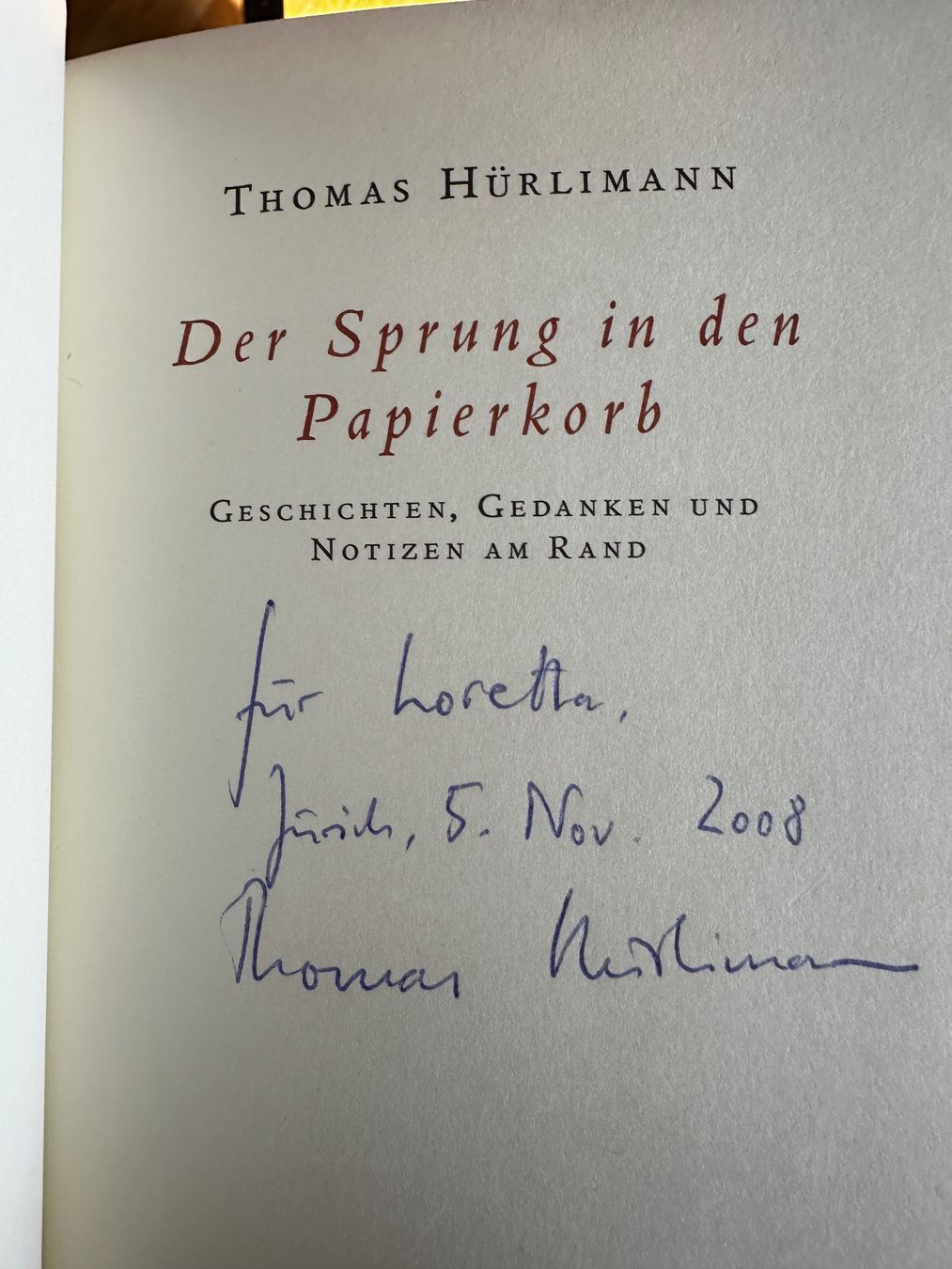 Bücher: 7 x Thomas Hürlimann Bücherpaket – Gebraucht aus Zürich von allp 3