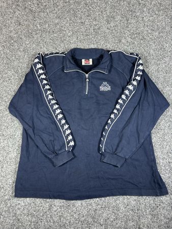 Sweat-shirt Kappa navy Mid-zip XL