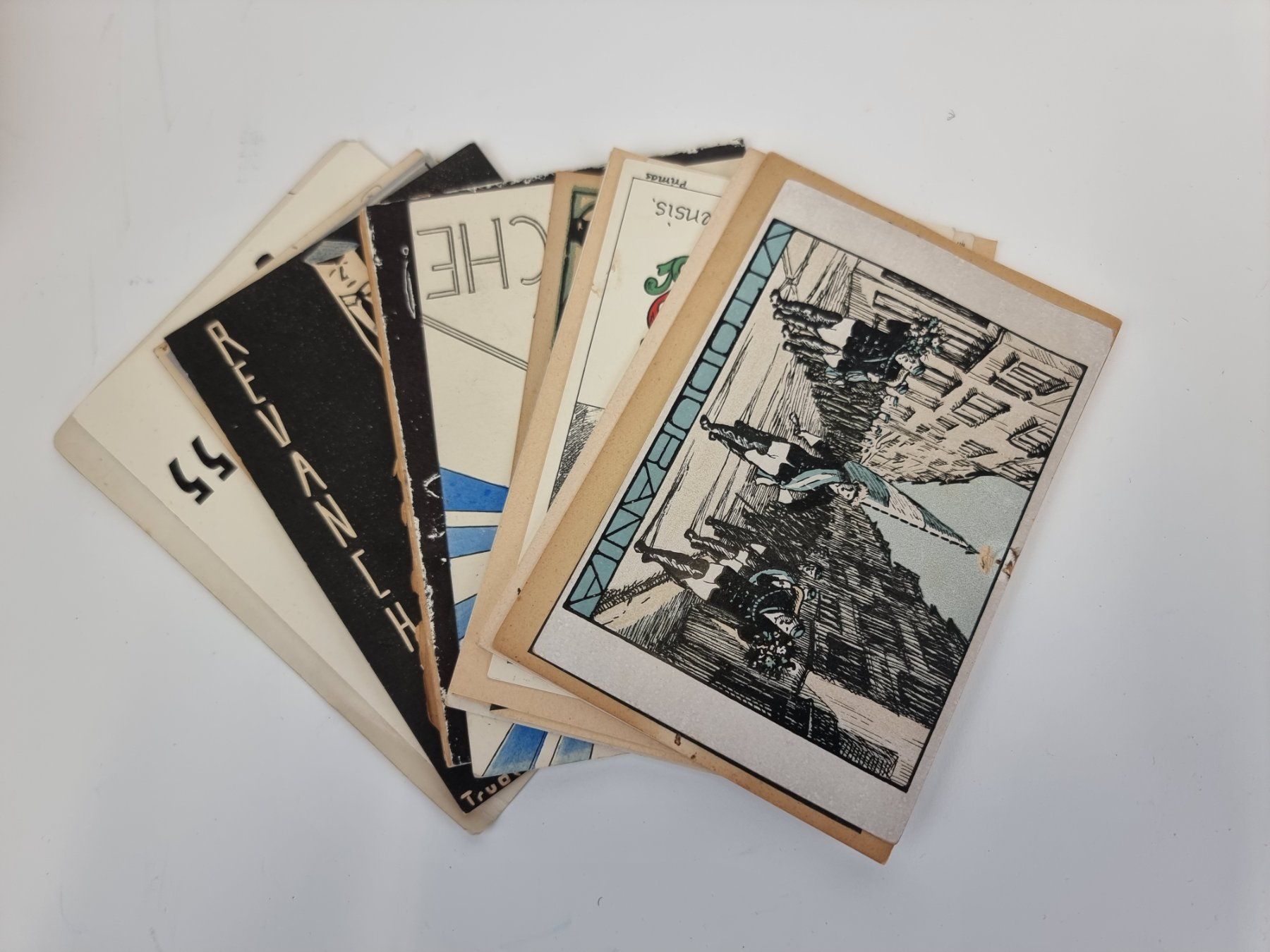 Cartoline postali: Vintage Jubiläumsschatulle mit alten Postkarten – Usato da Urtenen-Schönbühl venduto da Restwert_Schoenbuehl 3