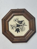 Scherenschnitt Barbara Seiler Vögel   14x14 cm