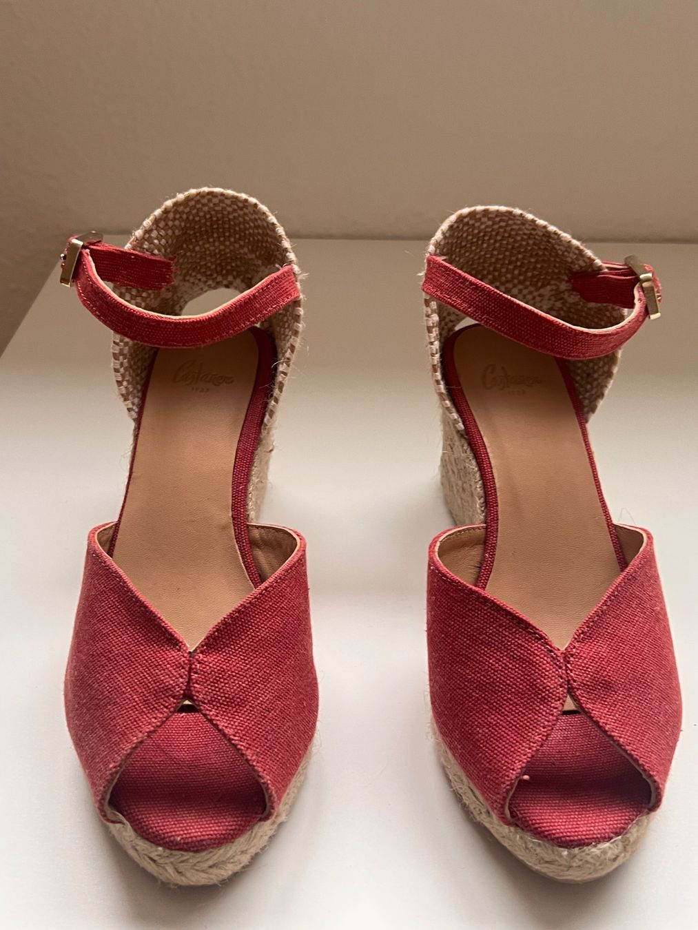 Scarpe da donna: Espadrilles compensées Castaner rouges, taille 36, été! – Nuovo (secondo la descrizione) da Cologny venduto da aidakr 2
