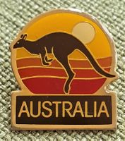 O781 - Brosche Australien Australia Känguru
