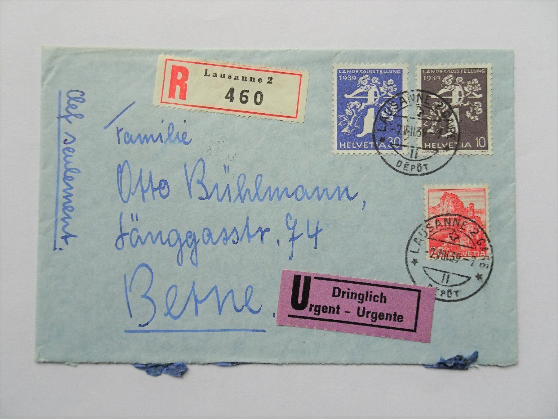 Alle Briefmarken: 1939 – Gebraucht aus Aadorf von Chnorli-Furz