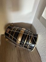Traditionelle indische Dholak Trommel schwarz goldfarben