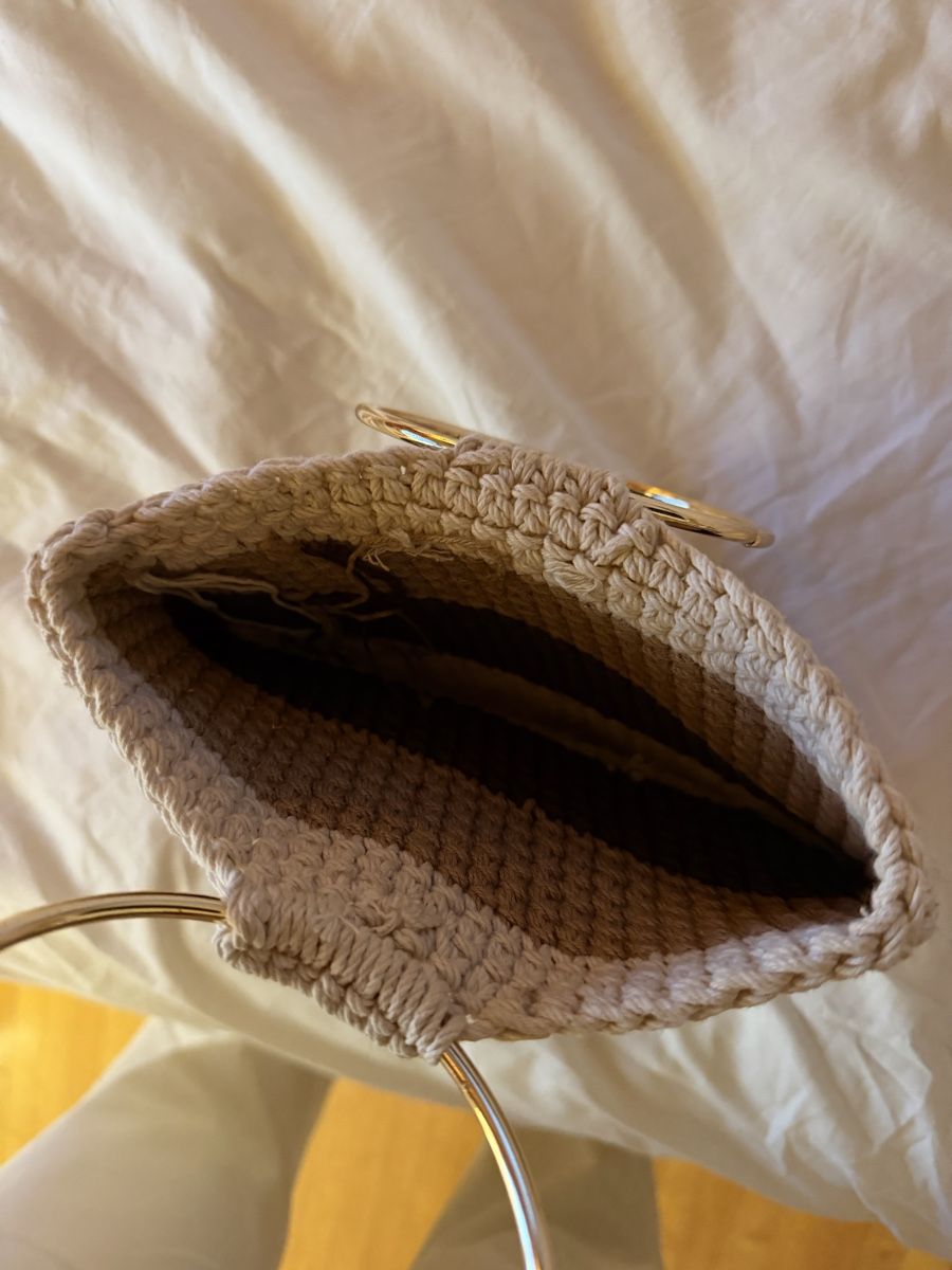 Borse da donna: Crochet Summer Bag with Gold Handles – Nuovo (secondo la descrizione) da Zürich venduto da BettinaMarie2308 2