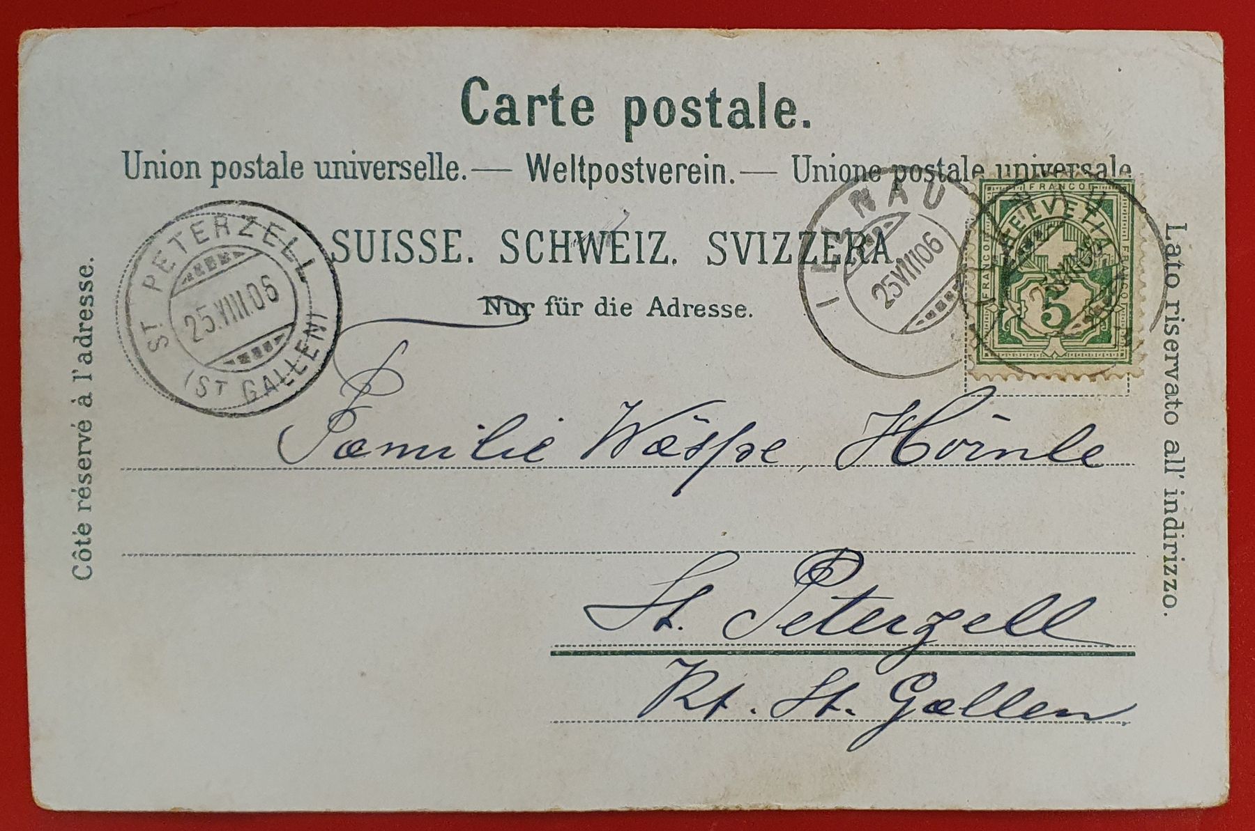Cartoline postali: Gruss aus Illnau 1906 – Usato da Kreuzlingen venduto da Rschweiz1 1