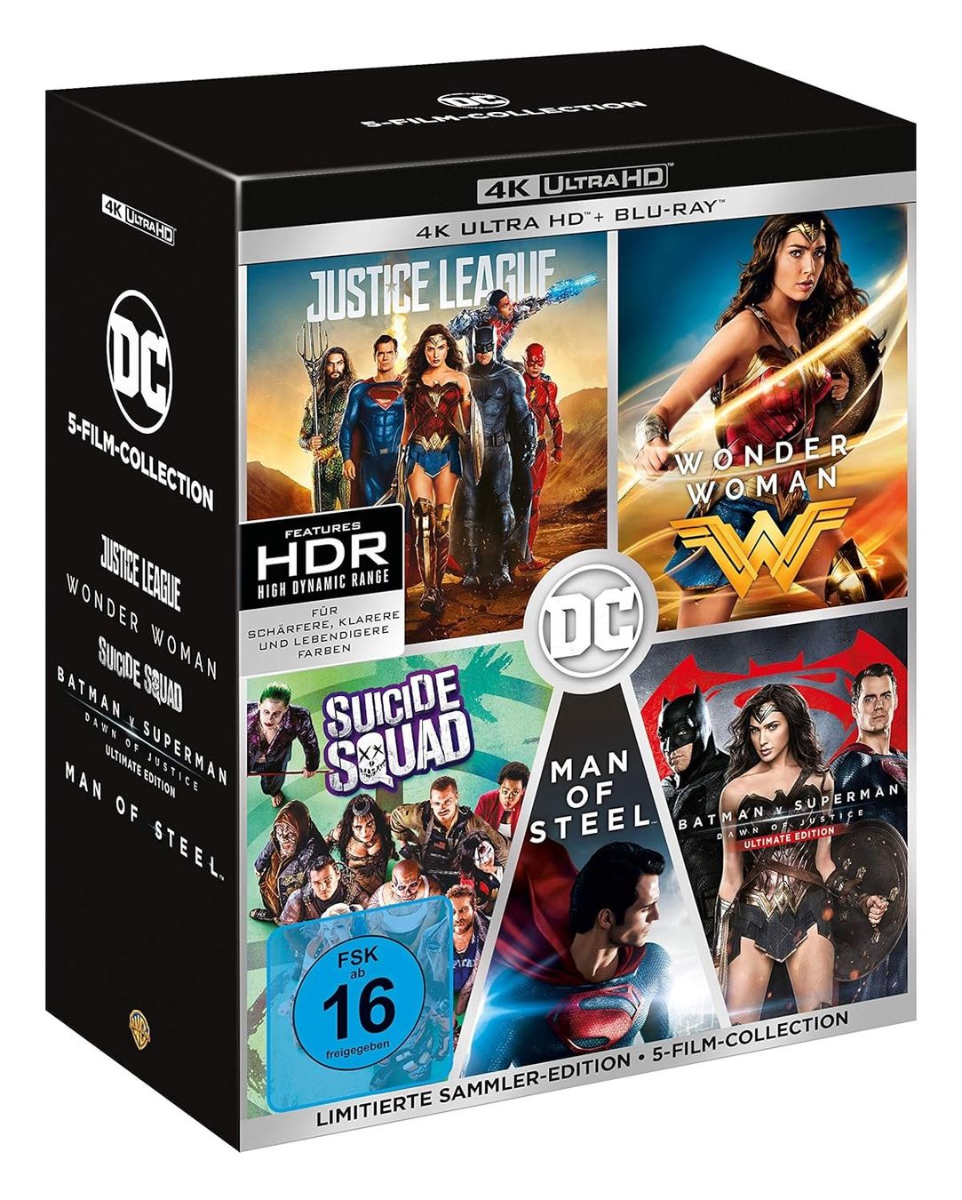 Tutti i DVDs: Blu - ray - DC 5-Film-Collection 4K + Blu - ray – Nuovo e nell'imballaggio originale da Dübendorf venduto da 13geister