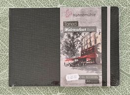 Carnet aquarelle A5 papier gris