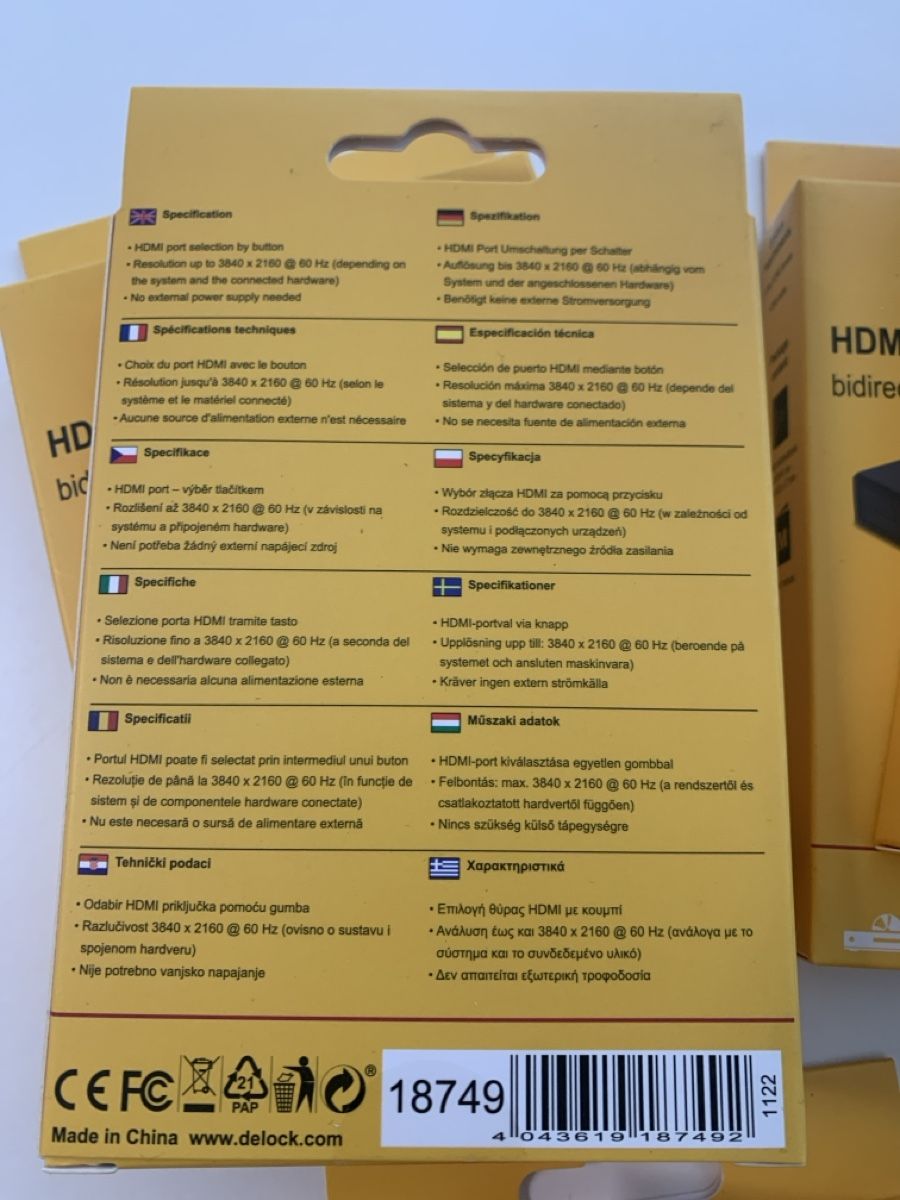 Adattatori: 10 Stück HDMI Switch – Nuovo e nell'imballaggio originale da Uznach venduto da pegasus101 2