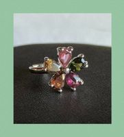 SALE Ring 925 SILBER SILBERRING ECHTE TURMALINE TURMALIN