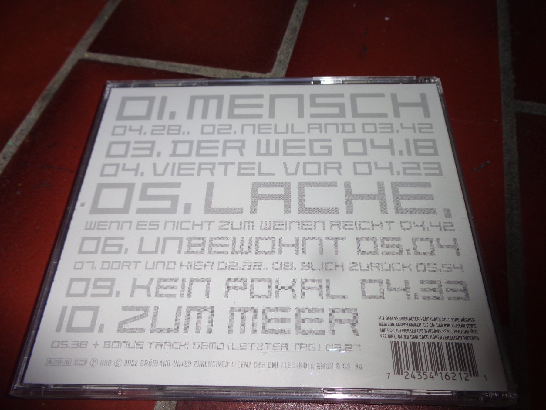 CD: Herbert Grönemeyer - Mensch CD – Usato da Olten venduto da Disc-Ausverkauf 1