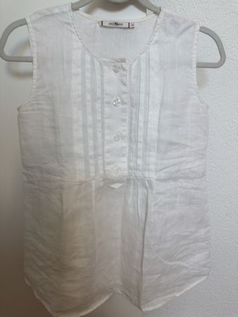 Leinenbluse ärmellos Gr. 34 passt auch gut einer 36