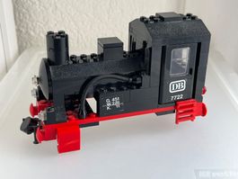 LEGO Eisenbahn Dampflok Aufbau ohne Motor