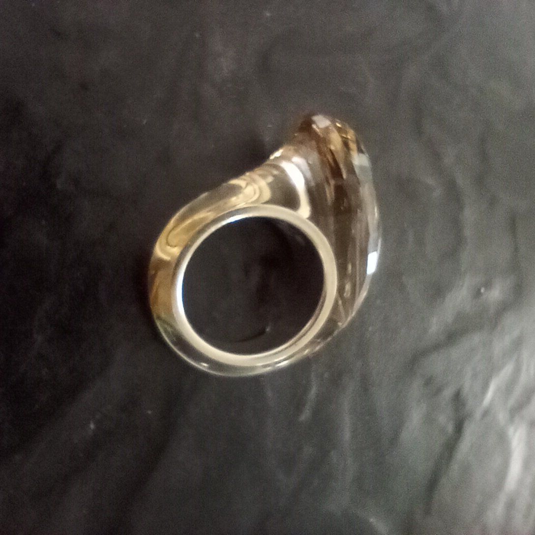 Swarovski Anelli: Swarovski Kristall Fingerring Tropfenform – Usato da Neuenhof venduto da syl_bdy8 3