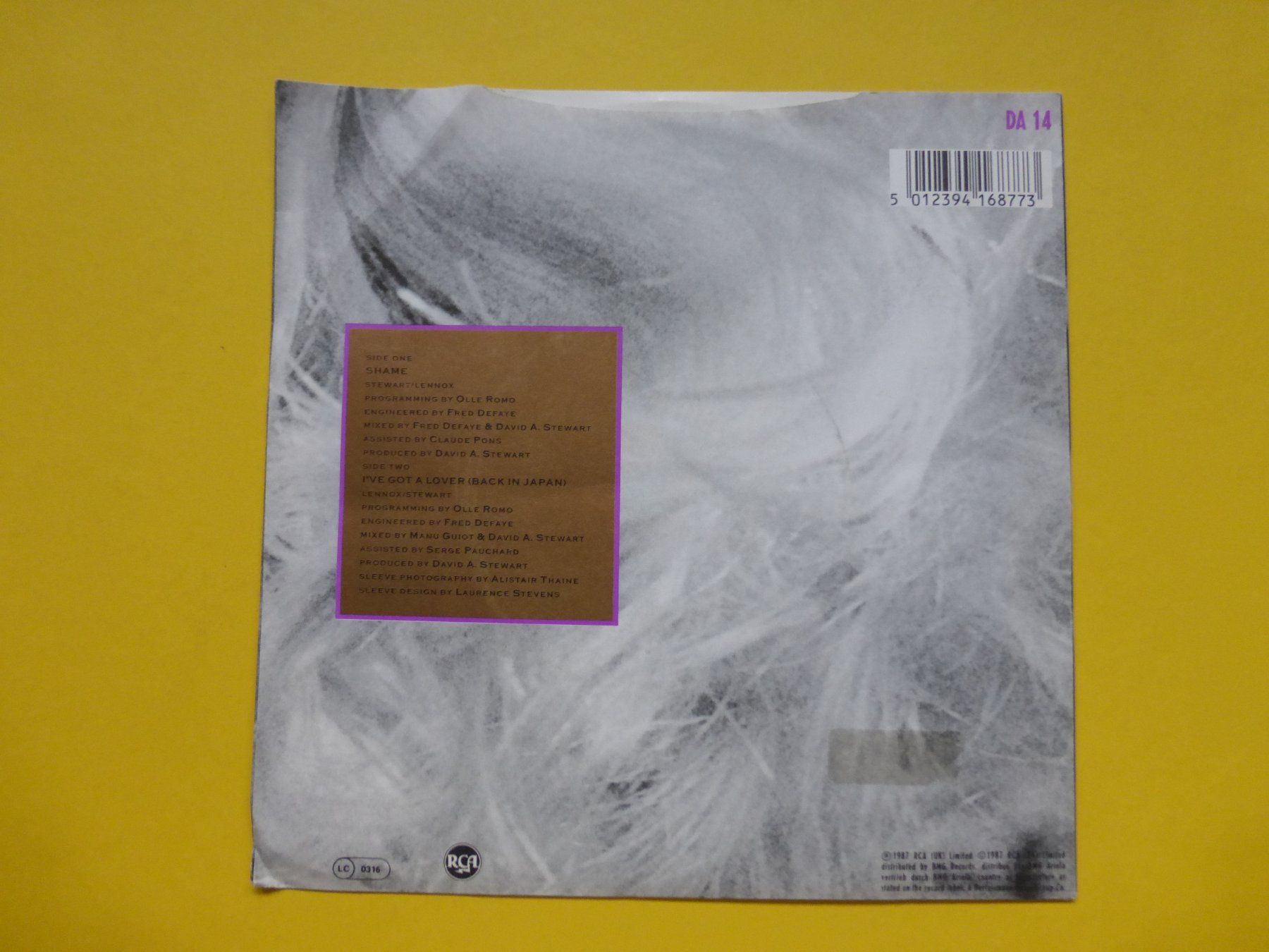 Dischi in vinile: Eurythmics – Shame – Usato da Zürich venduto da Swiss57 1