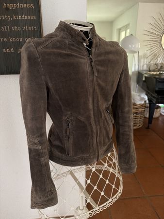 Wildlederjacke maddison 34 braun