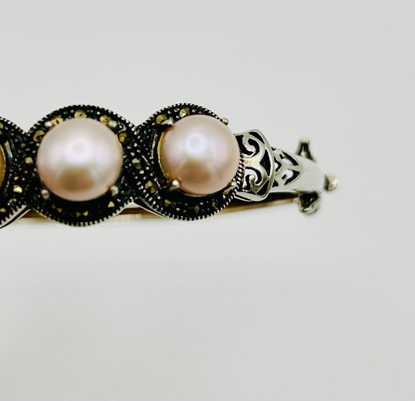 Bracciali & Braccialetti: Armreif aus Silber mit Perlen – Usato da Turgi venduto da dewi2003 1