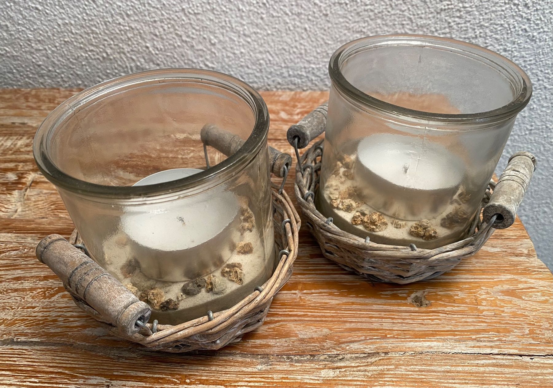 Portacandele: 2 Windlichter, Glas – Usato da Reichenburg venduto da Noxima