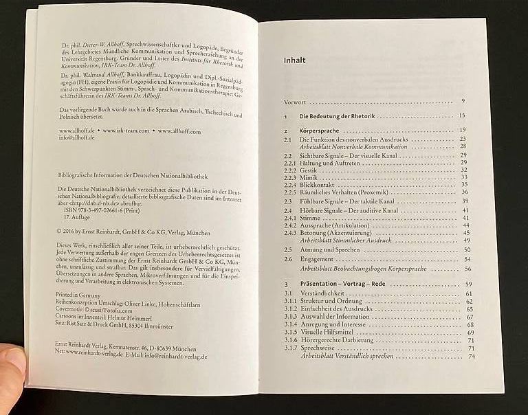 Livres: Buch: Rhetorik und Kommunikation – Neuf (Voir description) à Buchs AG par tam_k2nj 2