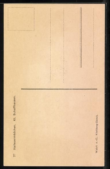 Cartes postales: Schaffhausen, Hallauermädchen in Tracht – D'occasion à Berlin par bartko-reher 1