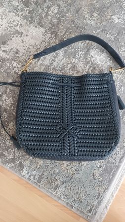 Anya Hindmarch Schultertasche, Flechtmuster, Leder, 740CHFr