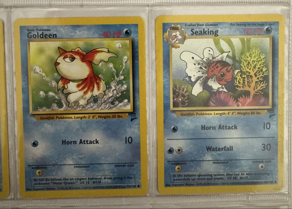 Pokémon Carte collezionabili: Goldeen & Seaking Pokemon Cards Base Set – Nuovo (secondo la descrizione) da Aarau Rohr venduto da mic_d6nr