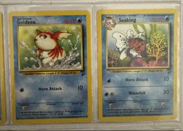 Goldeen & Seaking Pokemon Cards Base Set