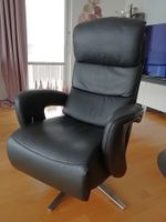 RELAXSESSEL | HUKLA | ECHTLEDER | SCHWARZ | NP 2'500.00 | ZH