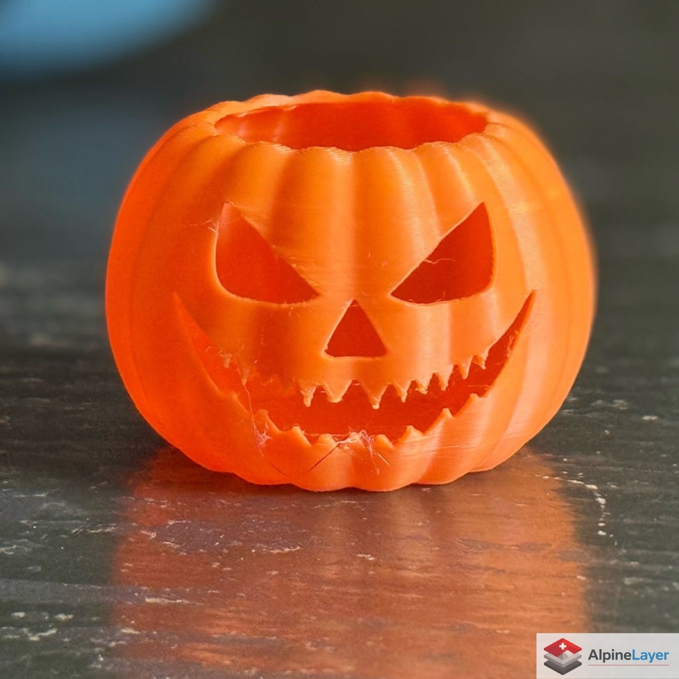 Tutte le decorazioni: Scary Face Halloween Pumpkin 3D Printed Decor Orange – Nuovo (secondo la descrizione) da Losone venduto da AlpineLayer