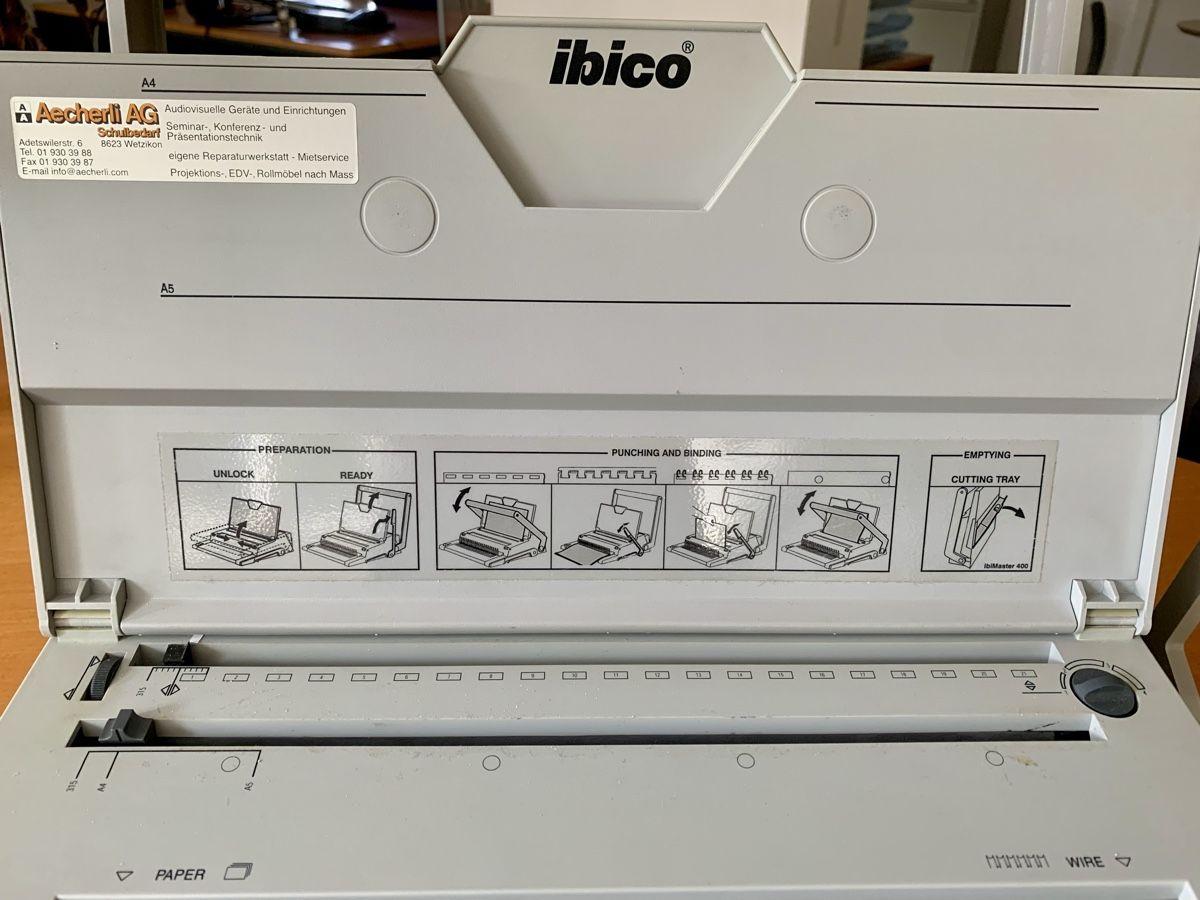 Ibico Bindegeräte: Bindegerät Ibimaster 400 – Gebraucht aus Bern von SaleOutPhil 5