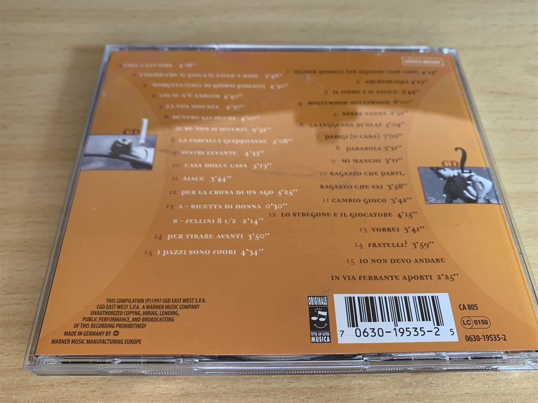 CD: Roberto Vecchioni – Raccolta - 2 CD – Usato da Rikon im Tösstal venduto da Alpenmutz 1