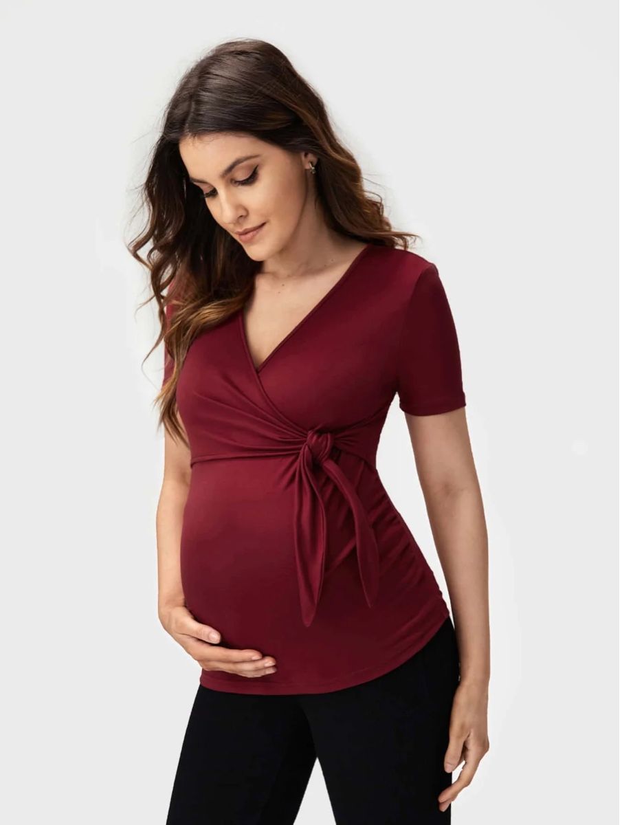 Tops: Elegant Maternity Wrap Top ⭐️ – Neuf (Voir description) à Zollikerberg par BS.SM 2