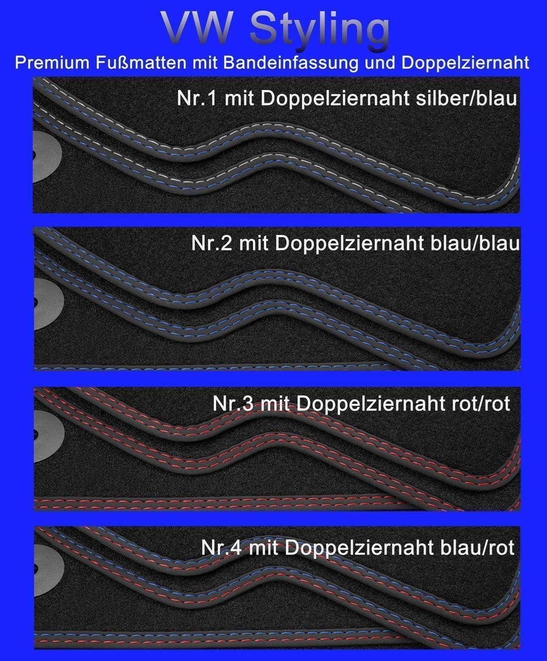 Tappeti & Tappetini: DN Autoteppich VW Golf Sportsvan 2014- – Nuovo e nell'imballaggio originale da Rielasingen-Worblingen venduto da Exklusivautoteppiche 4