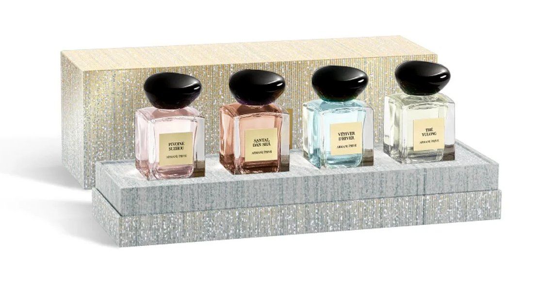 Armani Profumi & Eau de Toilette: ARMANI/PRIVÉ – Coffret 4 x 7.5ml – Nuovo (secondo la descrizione) da Mézières VD venduto da ds7783