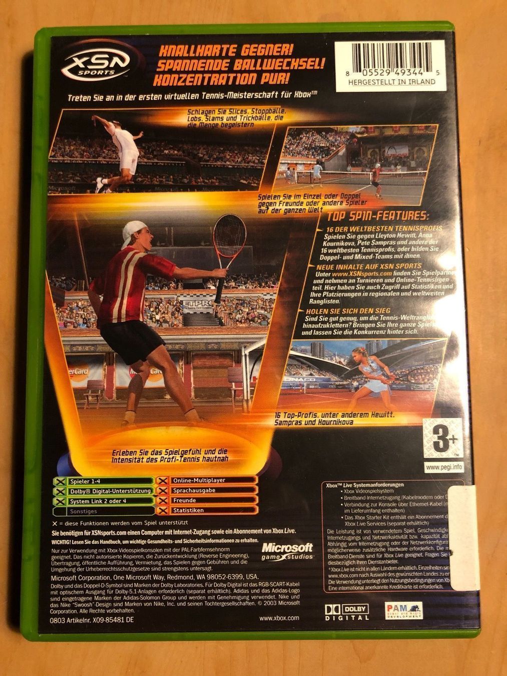 Microsoft Giochi: Top Spin für Xbox – Usato da Kestenholz venduto da Mad18 1