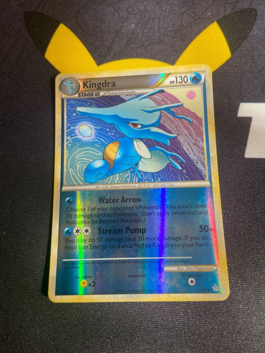 Karten: Kingdra Reverse Holo 17/95 Entfesselt – Gebraucht aus Reinach von Sobek96
