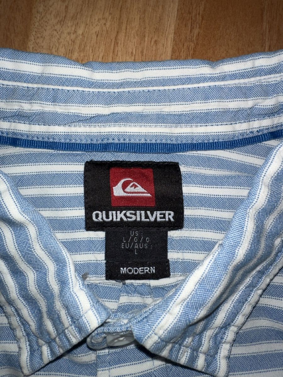 Quiksilver Camicie: Quiksilver Hemd Gr. L Modern gestreift – Usato da St. Gallen venduto da mai_zpt7 1