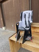 Fahrrad-Kindersitz schwarz grau gebrauchter Zustand