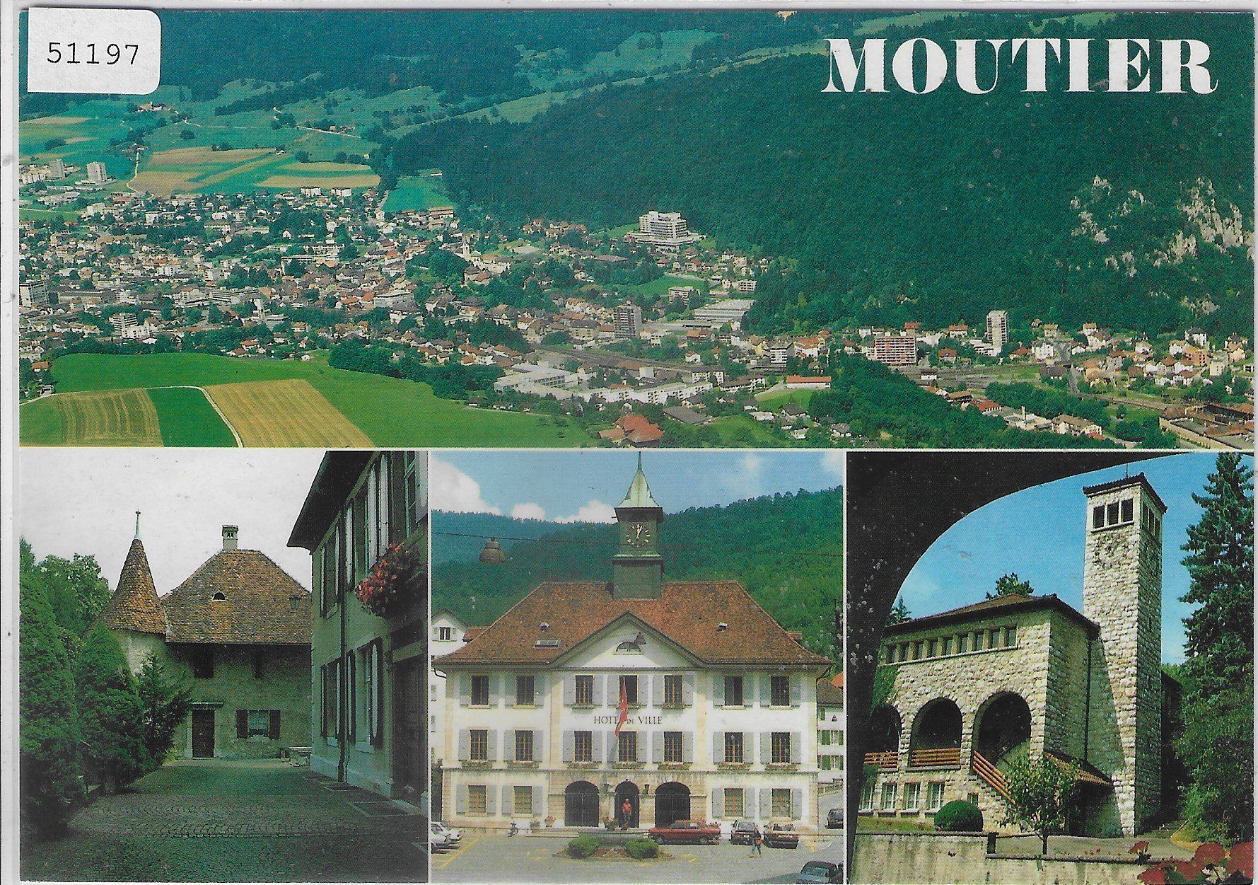 Cartes postales: Moutier - Multiview – D'occasion à Ettingen par Kartenplanet