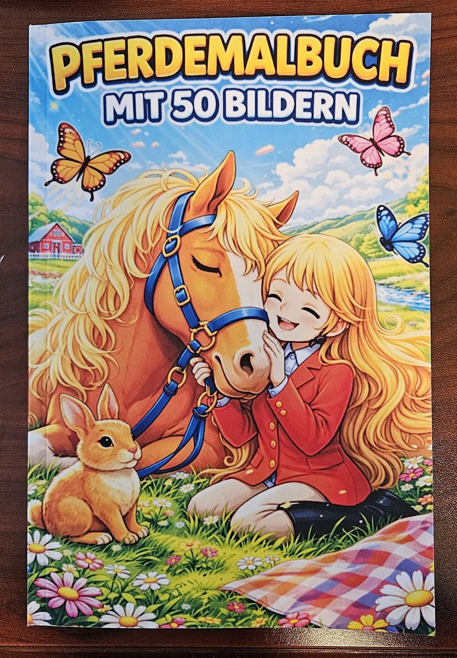 Bücher: Pferdemalbuch mit 50 Bildern – Neu und originalverpackt aus Zweidlen von Wtf