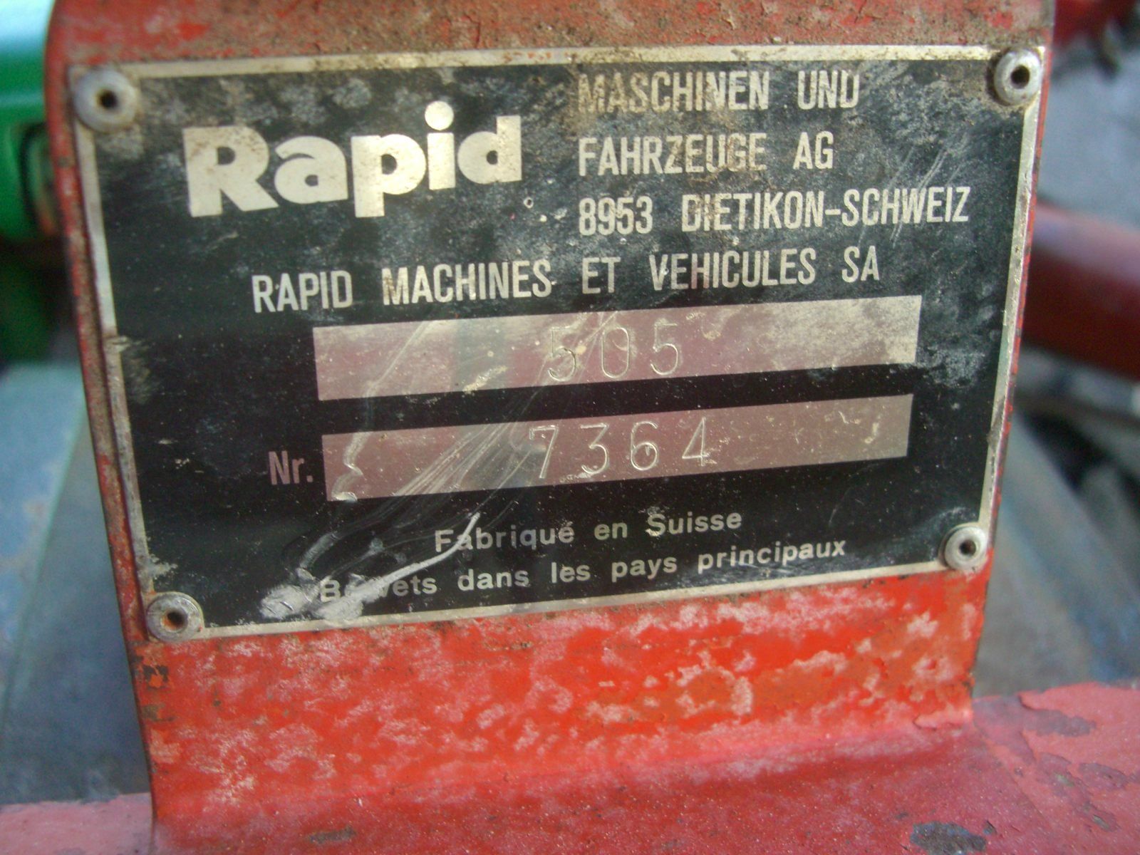 Rapid Alle Maschinen: Rapid 505 mit Bandeingraser – Gebraucht aus Schwarzenbach / Huttwil von Sofre47 7