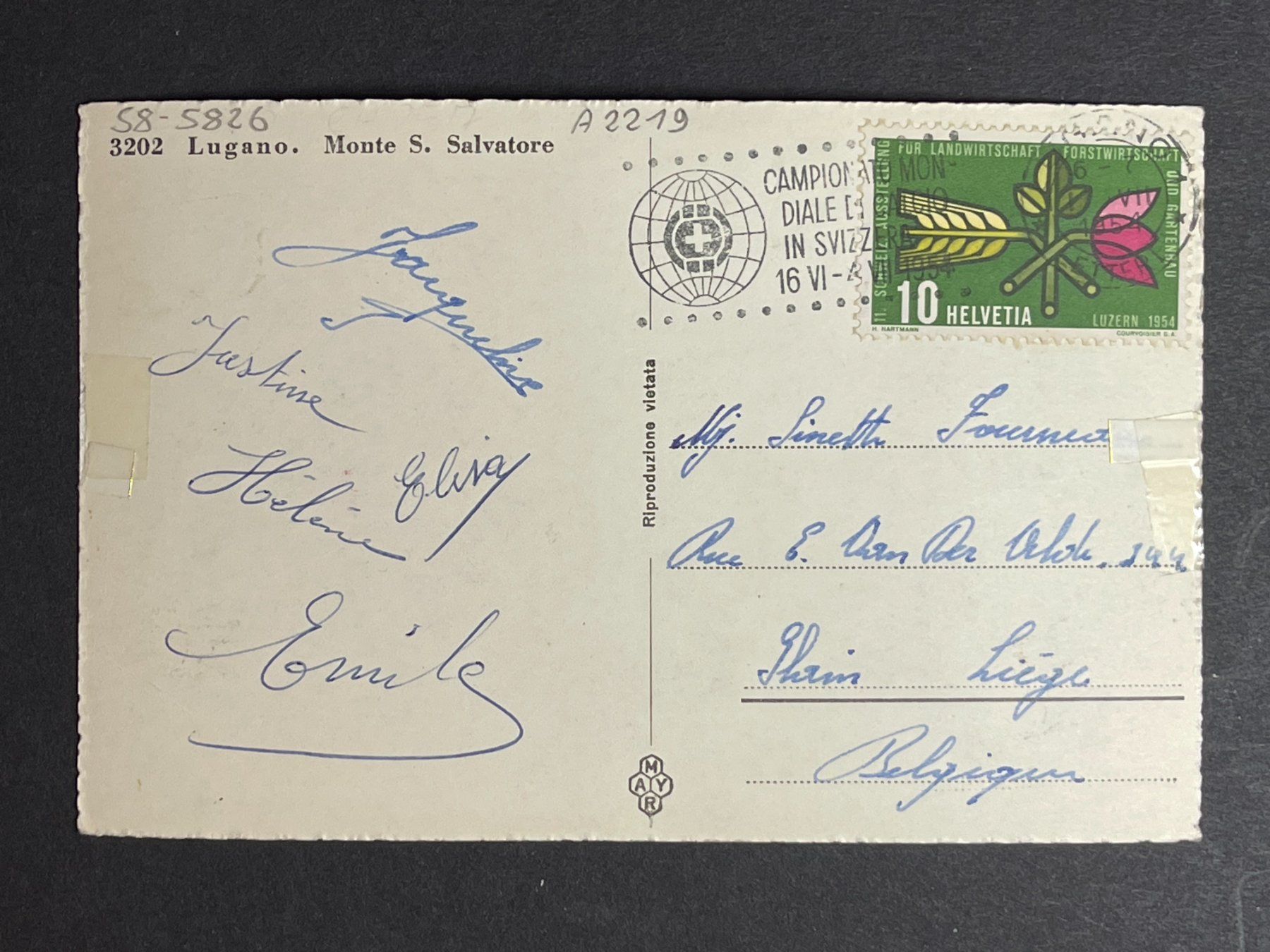 Cartoline postali: Lugano, Monte S. Salvatore – Usato da Steg VS venduto da _vinci_ 1